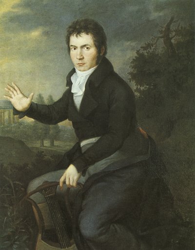 Beethoven door Willibrord Joseph Mahler or Maehler